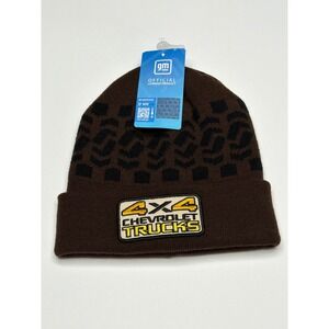 Brown Chevrolet‎ Trucks 4x4 Tire Tread Knit Beanie GM Licensed Official